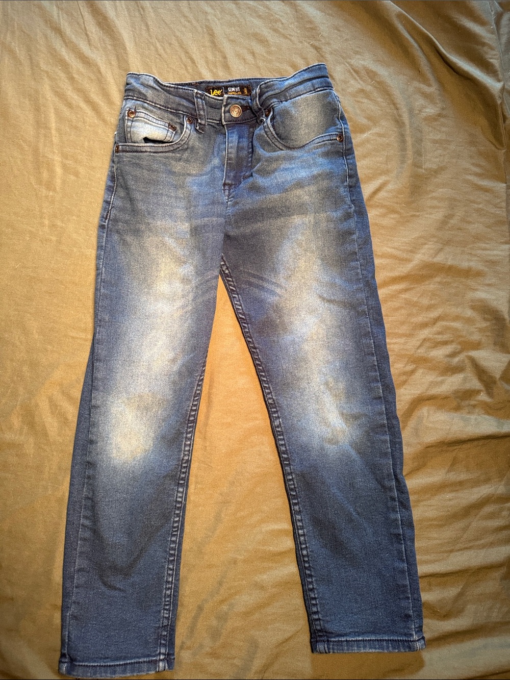 Lee Boys Blue Slim Straight Jeans